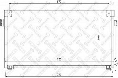 STELLOX 1045360sx -  Конденсатор, кондиционер