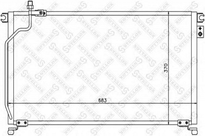 STELLOX 1045363sx -  Конденсатор, кондиционер