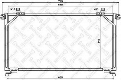 STELLOX 1045364sx -  Конденсатор, кондиционер