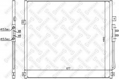 STELLOX 1045377sx -  Конденсатор, кондиционер