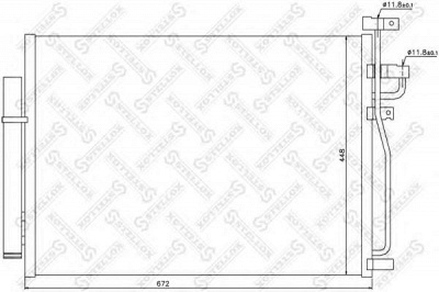STELLOX 1045380sx -  Конденсатор, кондиционер