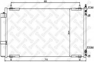 STELLOX 1045412sx -  Конденсатор, кондиционер