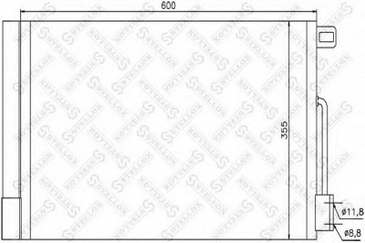 STELLOX 1045416sx -  Конденсатор, кондиционер