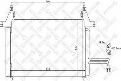 STELLOX 1045417sx -  Конденсатор, кондиционер