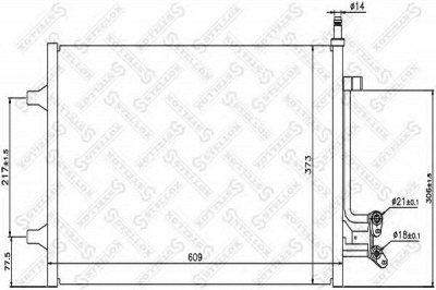 STELLOX 1045429sx -  Конденсатор, кондиционер