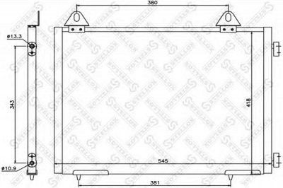 STELLOX 1045451sx -  Конденсатор, кондиционер