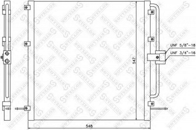 STELLOX 1045452sx -  Конденсатор, кондиционер