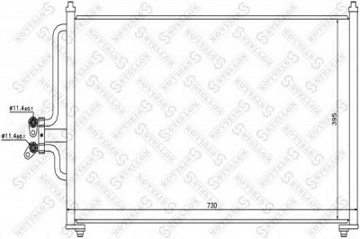 STELLOX 1045459sx -  Конденсатор, кондиционер