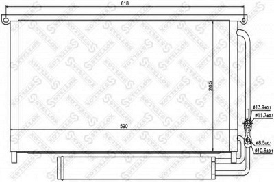STELLOX 1045462sx -  Конденсатор, кондиционер