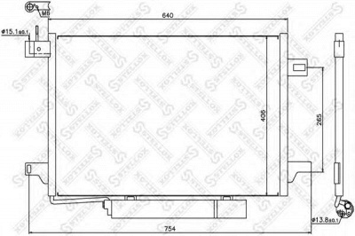STELLOX 1045464sx -  Конденсатор, кондиционер