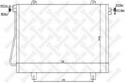 STELLOX 1045470sx -  Конденсатор, кондиционер
