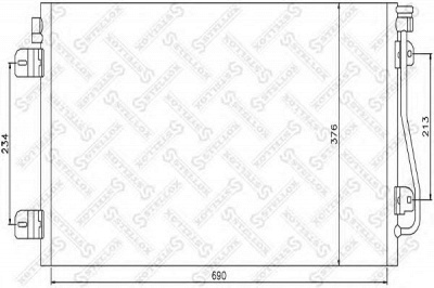 STELLOX 1045471sx -  Конденсатор, кондиционер