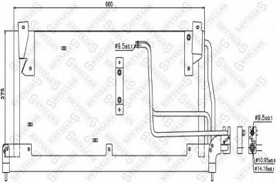 STELLOX 1045487sx -  Конденсатор, кондиционер
