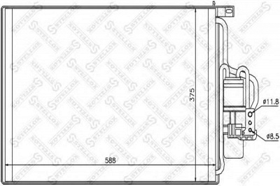 STELLOX 1045489sx -  Конденсатор, кондиционер