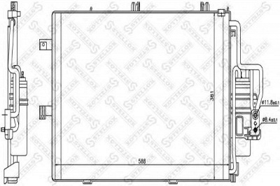 STELLOX 1045490sx -  Конденсатор, кондиционер