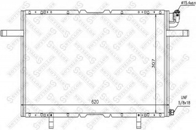 STELLOX 1045491sx -  Конденсатор, кондиционер