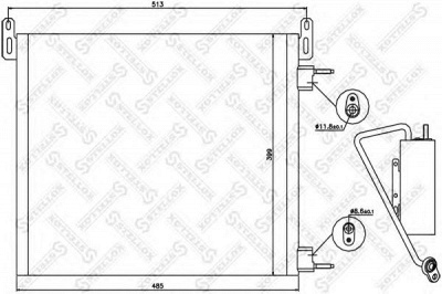 STELLOX 1045496sx -  Конденсатор, кондиционер
