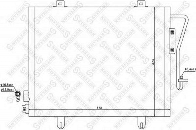 STELLOX 1045503sx -  Конденсатор, кондиционер