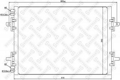 STELLOX 1045504sx -  Конденсатор, кондиционер