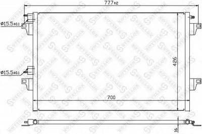 STELLOX 1045506sx -  Конденсатор, кондиционер