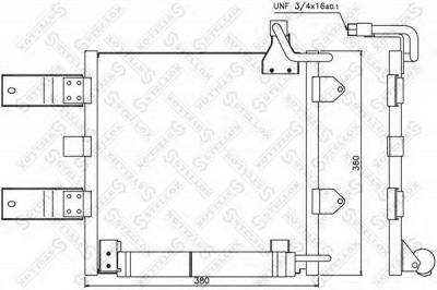 STELLOX 1045514sx -  Конденсатор, кондиционер