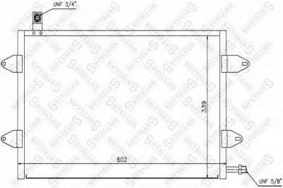 STELLOX 1045541sx -  Конденсатор, кондиционер