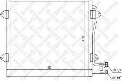 STELLOX 1045542sx -  Конденсатор, кондиционер