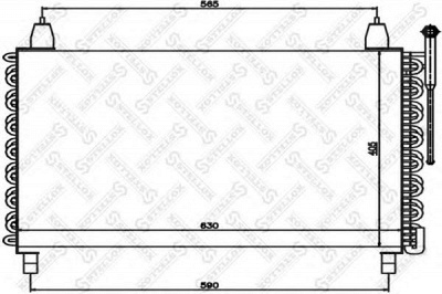STELLOX 1045549sx -  Конденсатор, кондиционер