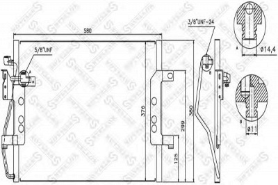 STELLOX 1045551sx -  Конденсатор, кондиционер
