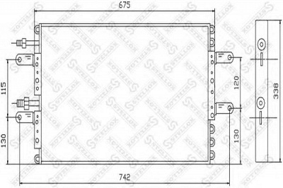 STELLOX 1045552sx -  Конденсатор, кондиционер