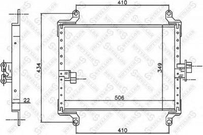 STELLOX 1045559sx -  Конденсатор, кондиционер