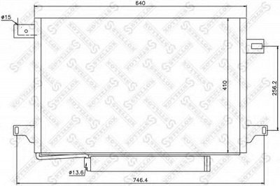 STELLOX 1045574sx -  Конденсатор, кондиционер