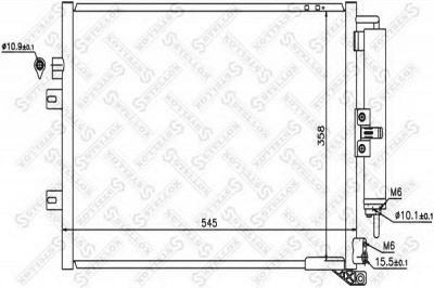 STELLOX 1045583sx -  Конденсатор, кондиционер