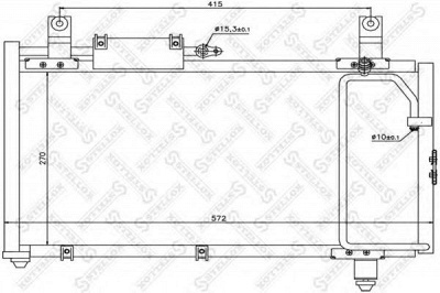 STELLOX 1045603sx -  Конденсатор, кондиционер