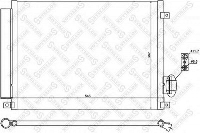 STELLOX 1045614sx -  Конденсатор, кондиционер