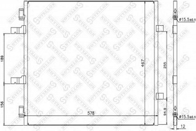 STELLOX 1045631sx -  Конденсатор, кондиционер
