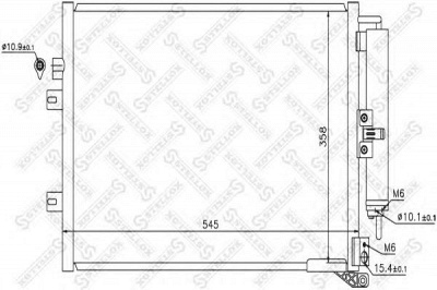 STELLOX 1045634sx -  Конденсатор, кондиционер