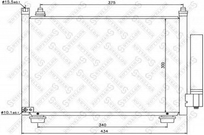 STELLOX 1045637sx -  Конденсатор, кондиционер