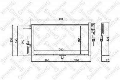 STELLOX 1045644sx -  Конденсатор, кондиционер