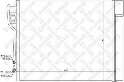 STELLOX 1045645sx -  Конденсатор, кондиционер
