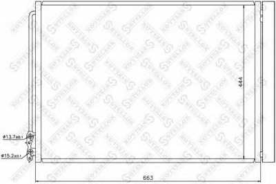 STELLOX 1045647sx -  Конденсатор, кондиционер