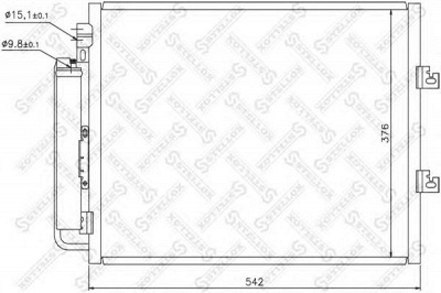 STELLOX 1045651sx -  Конденсатор, кондиционер