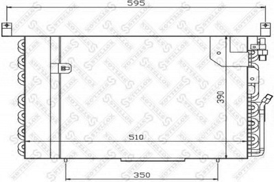 STELLOX 1045653sx -  Конденсатор, кондиционер