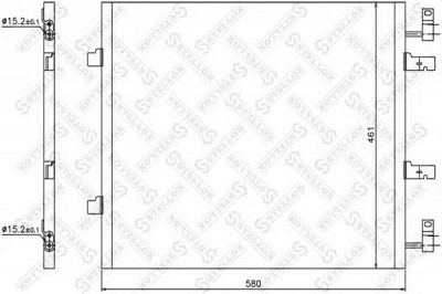 STELLOX 1045666sx -  Конденсатор, кондиционер