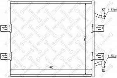 STELLOX 1045667sx -  Конденсатор, кондиционер