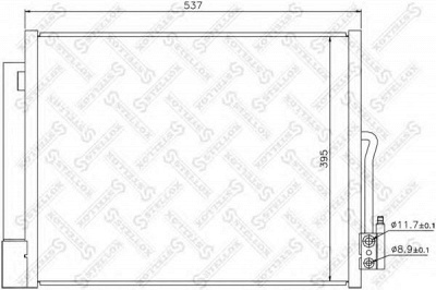 STELLOX 1045668sx -  Конденсатор, кондиционер