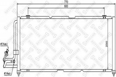 STELLOX 1045676sx -  Конденсатор, кондиционер