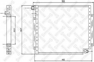STELLOX 1045677sx -  Конденсатор, кондиционер