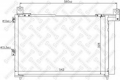 STELLOX 1045690sx -  Конденсатор, кондиционер