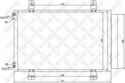 STELLOX 1045715sx -  Конденсатор, кондиционер